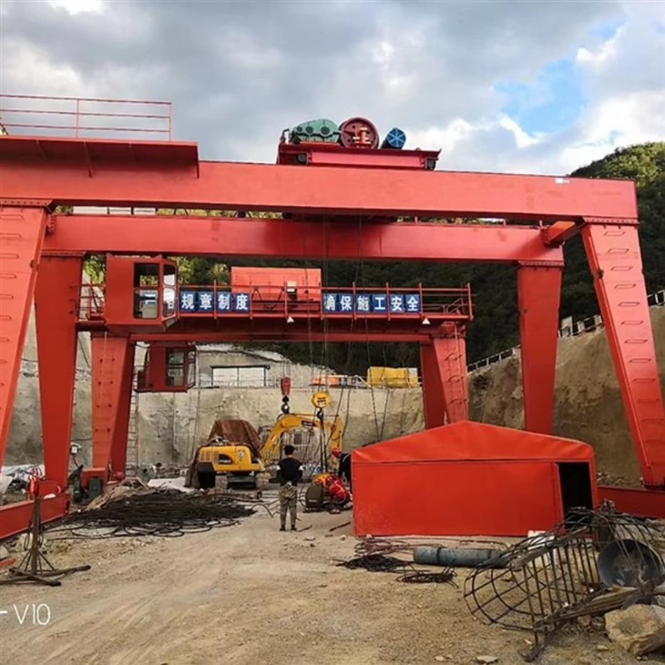 Steel Box Frame Electric Wireless Remote Control Double Beam Gantry Crane